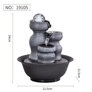 HandMade Home Decorative Desktop Fountains Indoor Water Fountain Creative Craft Home Decor&Figurines FengShui Waterfall Fountain