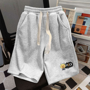 Loose Fit Basketball Shorts Mens Summer Sporty Casual Pants Outdoor Running Breathable Five-Quarter Length Straight Leg