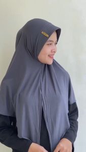 𝐀𝐥𝐦𝐞𝐞𝐫𝐚 - Jilbab Segitiga Haura Instan Jersey Dewasa Lebel Besi