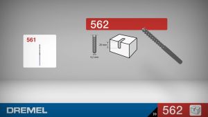 [ GH HARDWARE ] DREMEL 562 Attachment Cutting Bits Tile 3.2mm - 1pc/pkt