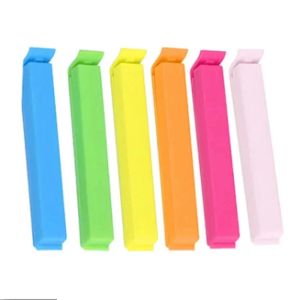 Bộ 50/100 Kẹp Niêm Phong Túi Đồ Ăn Di Động Phụ Kiện Nhà Bếp Bằng Nhựa Màu Sắc Ngẫu Nhiên Dụng Cụ Kẹp Túi Gấp
