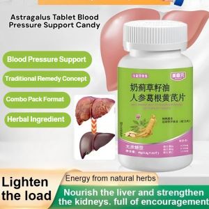Astragalus Tablet Blood Pressure Support Candy with Artichoke Oil and Pueraria Mirifica Natural Herbal Supplement Combo Pack