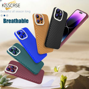 Kisscase tản nhiệt thoáng khí vỏ mềm cho Iphone 14 Pro Max vòng ống kính vỏ bảo vệ camera vỏ điện thoại di động Apple 13Pro bao gồm tất cả 12 11 vỏ làm mát Vỏ silicon mềm siêu mỏng vỏ lưng