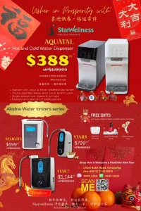 Starwellness StarLite Ionizer Alkaline Water Dispenser Water Purifier Water Filtration System