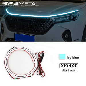 SEAMETAL Start-Scan LED Decoration Lights Car Hood Flexible Daytime Running Light Strip Universal Decor Lamp Start-Scan