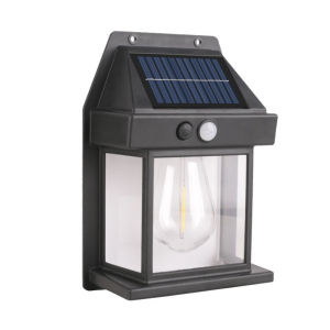 Solar Outdoor Lamp Wall Light Body Sensing Night Bulb Three-mode Tungsten Wall Light Garden Villa Courtyard Night Lamp