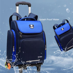 （Ready Stock）High capacity Students Trolley bag for Kids Girls Boy Rolling Backpack kids Trolley bag school backpack with wheeles