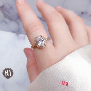 RinaXp- Cincin Permata Bulat Telur Permata Zircon Cincin Xuping Terbaru