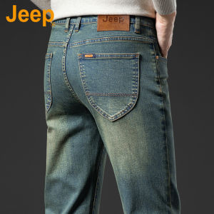 Jeep | Quần Jeans Nam Cao Cấp Phong Cách Retro Co Dãn Form Dáng Thẳng
