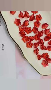 DIY hình hoa linh lan bằng acrylic trong suốt 10*10mm phụ kiện trang sức thủ công tự làm