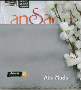 HIJAB ANSANIA PREMIUM SHINAR GLAMOUR SEGI EMPAT 115X115 ROSE GOLD