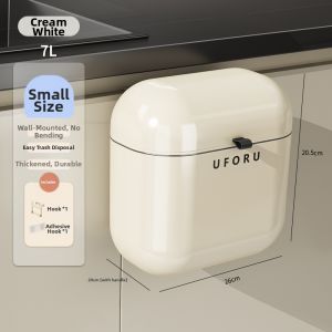 youqin | Wall-mounted Large Capacity Kitchen Trash Can with Lid