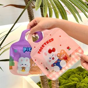 Cute Cartoon Handheld Storage Bag Childrens Day Birthday Self-Sealing Packaging Bag Snacks Gifts Home Organization Supplies