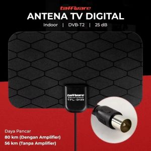 ANTENA TV DIGITAL INDOOR SUPER JERNIH Antena tv super jernih tabung jadul taffware