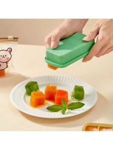 Home Use Plastic Ice Tray Food Grade Baby Complementary Food Box Covered Storage Freshness Preservation Mold Ice Maker