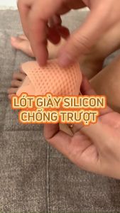 Lót giày silicon êm chân chống rộng chống trượt xỏ ngón cho mũi bàn chân Ha Song