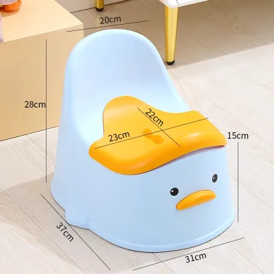 ZHIFUXIAOLUBAN | Bô Đi Vệ Sinh Cho Trẻ Có Nắp và Tựa Lưng