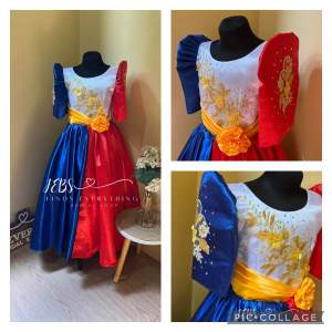 FEBS Filipiniana ballgown for kids ~ PHILIPPINES costume