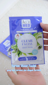 Acnemed Facial Sheet Mask Clear - Promo Buy 3 Get 2  [ Acne Face Mask Masker Muka Kulit Berjerawat Mengurangi Bekas Jerawat Mengurangi Minyak Berlebih Pada Wajah ]