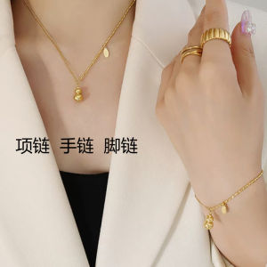 2022 New Style Titanium Bead Necklace & Women's High-End Gourd Foot Chain Gift