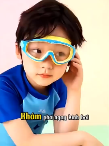 Kính Bơi Kính Lặn KÈM BỊT TAI Lớp Silicone Lớn Chống Thấm Nước Góc Rộng Cho Trẻ Em 4-16 Tuổi