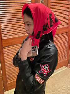 Jennie Womens Biker Leather Jacket Short Embroidered Stand Collar Cool Stylish Spring Autumn Top Street Style Zipper Sleeve