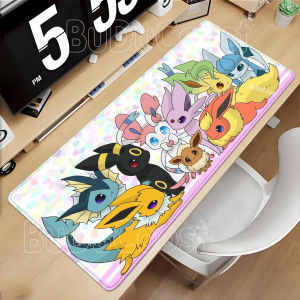Bandai | Eevee family pokemon Anime Gamer Mouse Pad Cabinet Kawaii Tablepad XXL PC Keyboard Rug Office Laptop PC Gaming Rubber Desk Mat