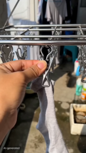 Windproof 304 Stainless Steel Drying Racks Multi Clip Hanger for Socks Clip Underwear Dormitory Balcony Laundry Clothes Hanger