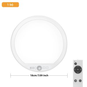 Đèn Trần Cảm Biến Chuyển Động Có Điều Khiển Từ Xa 3000K/4000K/6500K Đèn Chiếu Sáng Trong Nhà Có Thể Điều Chỉnh Độ Sáng Dùng Cho Tủ Quần Áo Hành Lang Phòng Đựng Thức Ăn Cầu Thang Hiên Nhà