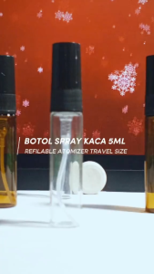 Botol Spray Kaca 5ml Refilable Atomizer Travel Size Untuk Parfume Decant