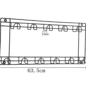 Metal Grid Hanging Storage Rack