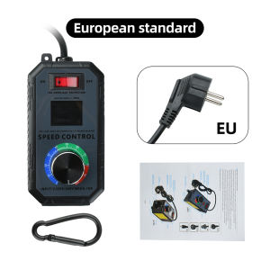 Aideepen | AC 220V 4000W Motor Speed Controller 10A High Power Voltage Regulator for Fan & Angle Grinder with Overload Protection EU/US