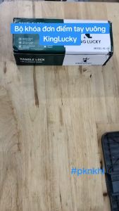 Bộ khóa tay gạt đơn điểm King Lucky dùng cho cửa nhôm Xingfa - Tay vuông/ Tay bầu