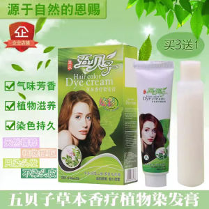 Natural Plant-Based Hair Dye Cream No Irritation Pure Oil Treatment Hides Gray Hair for Men And Women Five times the Dosage