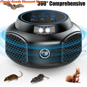 Effective Ultrasonic Rodent Repeller - Plug-In Pest Control Device for Attic Garage and RV - Low Voltage Easy to Use Humane