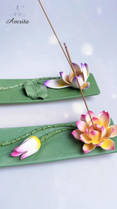 [Amrita] Lư Xông Trầm Hoa Sen – Hoa Súng - CXNP177