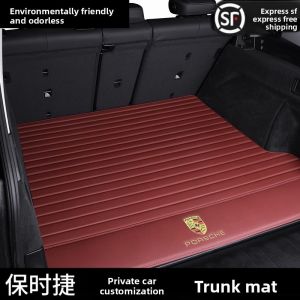 Porsche Cayenne Coupe Panamera Taycan Car Trunk Mat EKOAYear round Simple Style TPE+XPE+Anti-Slip Material Auto Accessories
