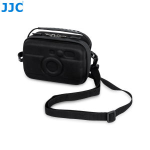 JJC Black Portable Camera Bag Case Pouch for Canon Powershot V10 G1 X Mark III G7X Mark II Sony ZV-E10 Fujifilm Instax Mini EVO