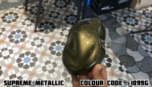 AIKKA 1099G Metallic Khaki Grey | Colour Champagne Gold 2K Paint Car Motor DIY Cat Touch Up Pen
