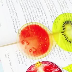 Dấu Trang Trong Suốt Bằng Acrylic Hình Dâu Tây Dễ Thương Hình Lát Trái Cây Sáng Tạo Phong Cách Ins Phụ Kiện Đọc Sách