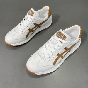 Leather AG Shoes Korean Style Casual Shoes Mens Board Shoes Spring Summer New Sports Running All-Match Thickened Rubber Sole