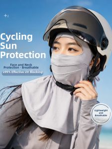 XINGGONGGUAN | Women UV Protection Ice Silk Face Mask with Neck Protection
