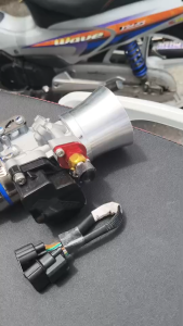 ชุดเรือน CBR150 แปลงใส่ PCX160 ADV160 คอตั้ง CNC 1 รูน็อต ขนาด 283032mm เรือน ดูดสด ขึ้น U-BOX