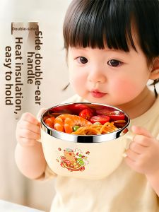 XIAOCHUSHU | Anti-Fall and Heat-Resistant Baby Feeding Bowl Food Grade