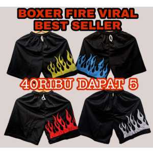 COD CELANA PENDEK PRIA WANITA FIRE TERMURAH TERLARIS 2022 / CELANA KOLOR PENDEK SANTAI MOTIF API