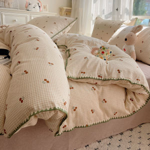 WUYINLIANGPIN | INS Style Cotton Ultra Soft Bed Four-Piece Set