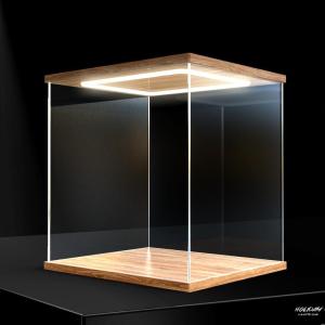 Acrylic Display Case Storage Box for Figurines with Door Opening And Lighting High Definition Dustproof Adult Living Room Use