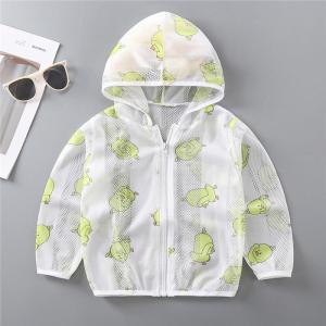 Lightweight Breathable Childrens Sun Protection Clothes Outdoor Polyester Fiber Ice Silk Hooded Waterproof Jacket for Kids
