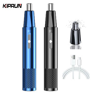 KIPRUN Electric Nose Hair Clipper USB Rechargeable Nose Hair Trimmer Nose Ear Hair Trimmer Electric Removal Beard Shaver Razor  Washable Blade Face Care