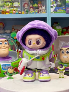 Bộ Đồ Trang Trí Đồ Chơi Labubu 17cm Phong Cách Macaron Party Original Bao Gồm Quần Áo Và Mũ Cho Các Nhân Vật Hoạt Hình